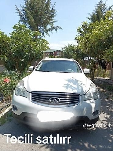 ups satisi: Infiniti EX seriyası krossover – ağ rəng, 5 yerlik, AZ dövlət nömrə — 5