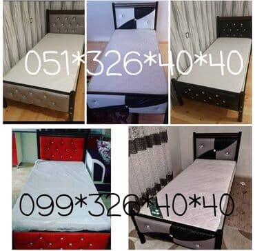 Çarpayılar: Yeni, Təknəfərlik çarpayı, Bazasız, Matras ilə, Siyirməsiz, Azərbaycan — 13