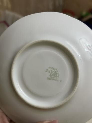 b çay servizi var: Çay dəsti, rəng - Ağ, Farfor, Bohemia, 6 nəfərlik, Çexiya — 2