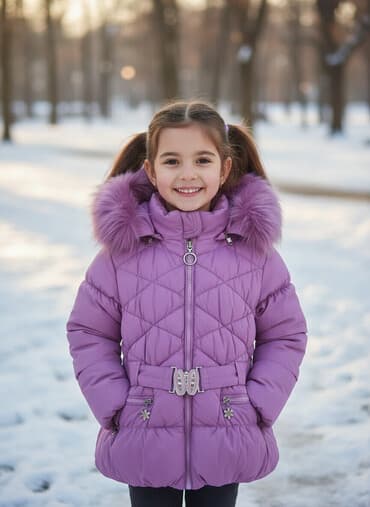 debli kurtkalar: Kurtka, Qız üçün, 5 - 6 yaş, Baby Pink — 1