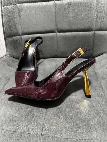 женские бордовые туфли: Yalnız bir dəfə geyinilib, demək olar ki, yenidir! Borda rəngində — 1