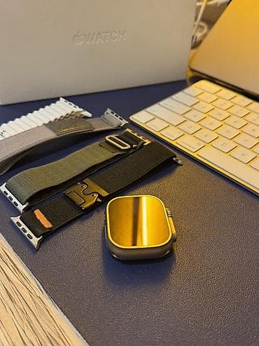 aple saat: Apple Watch Ultra 49 mm (İdeal) – titan korpus, safir kristal şüşə — 3