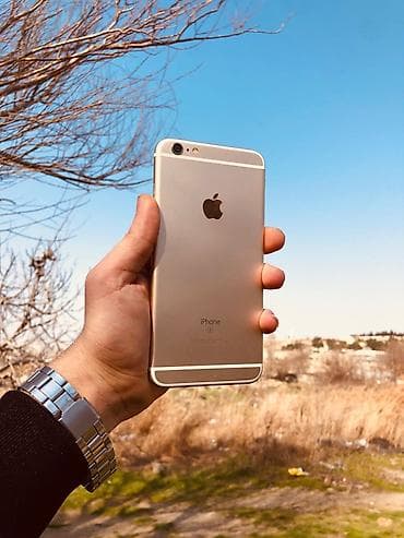 IPhone 6s Plus, 64 GB, Qızılı, Zəmanət, Barmaq izi, Simsiz şarj