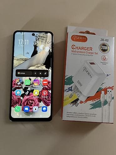sazz problem: Infinix Hot 40, 256 GB, rəng - Yaşıl, Sensor, Face ID — 9