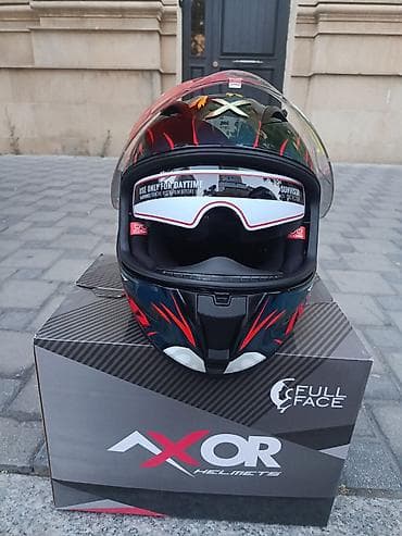full face: AXOR Full Face motosiklet dəbilqəsi – Street 2 model Kask təzədi — 4