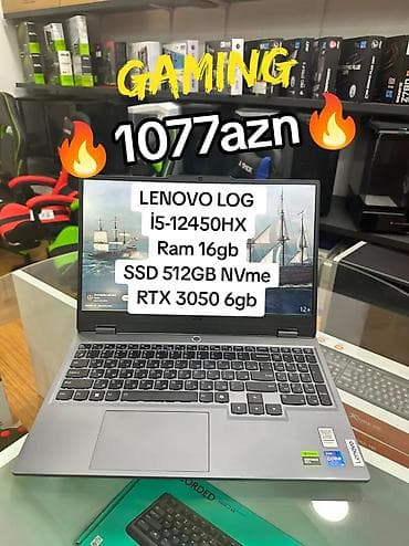 komputer notebook: Lenovo LOQ oyun noutbuku - Prosessor: Intel Core i5-12450HX - — 1