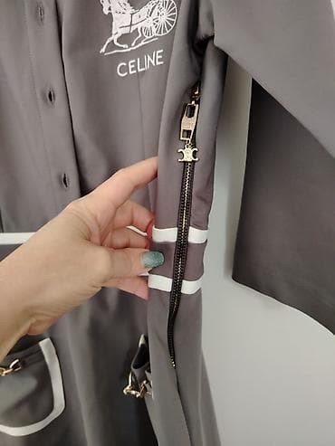 Женская одежда: Qadın paltarı – CELINE motivli, bozumtul rəng. 2ededdi tezedi m/ L — 5