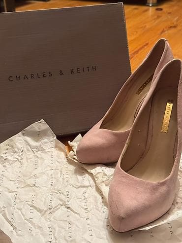 charles keith: Tuflilər, Charles&Keith, Ölçü: 38, rəng - Çəhrayı, İşlənmiş — 2