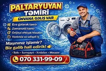Paltaryuyan təmiri – Ünvanınıza gəlirik Xidmətlər: - Evə gələrək