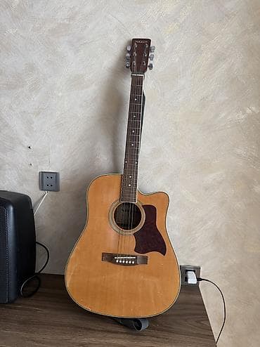 gitara simleri: Akustik Gitara Nikko Cox yaxsi vezyetdedir, ses keyfiyyeti yuksekdir — 1