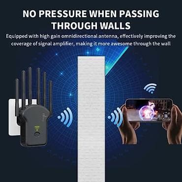 xiomi planset: Wi‑Fi 6 iki zolaqlı (2.4 GHz/5 GHz) siqnal gücləndirici/repeater - — 4