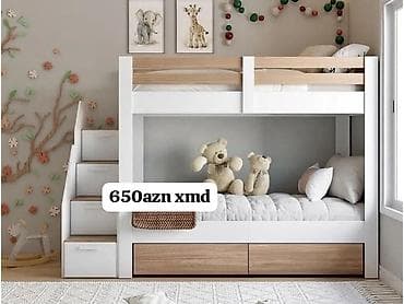 Oğlan və qız üçün, Yeni, Çarpayı, Matras ilə, Siyirməli