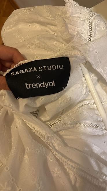 pol sapoglar: Polo köynək, Trendyolmilla, rəng - Ağ — 2