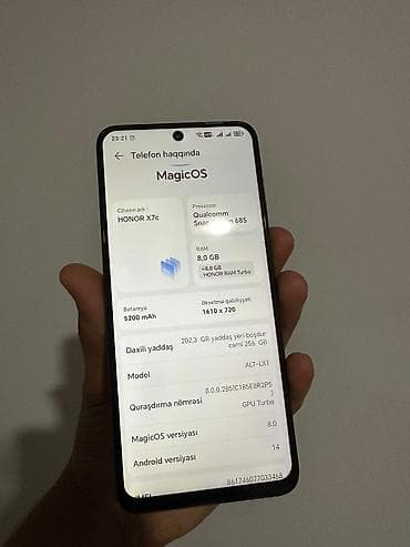 Honor X7c, 256 GB, rəng - Yaşıl lalafo.az -da Honor X7c, 256 GB, rəng - Yaşıl