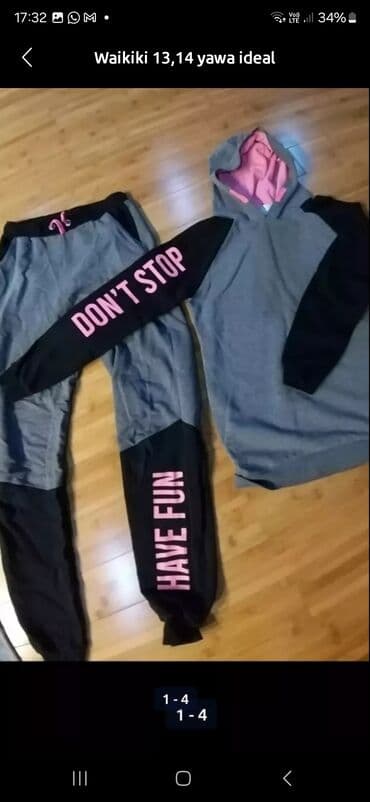 ağ şalvar: Uşaq dəsti, Uniseks, 12 - 14 yaş, Lc Waikiki — 1