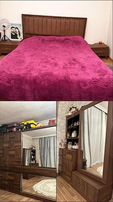 yatak matrasi: İkinəfərlik çarpayı, Komod, Dolab, 2 tumba — 1