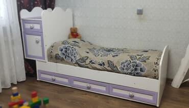 uşaq yataq dəstləri: Oğlan və qız üçün, İşlənmiş, Çarpayı, Bazasız, Matrassız, Siyirməli — 1