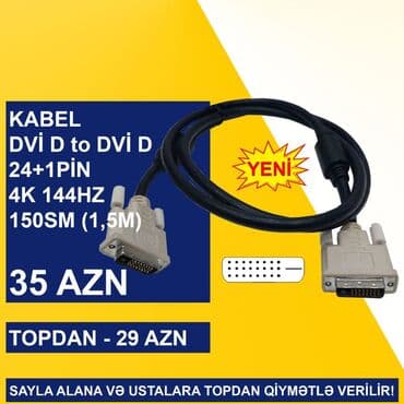 vga hdmi: DVİ Kabellər SAYLA ALANA VƏ USTALARA TOPDAN QİYMƏTLƏ VERİLİR! ⭐Display — 4