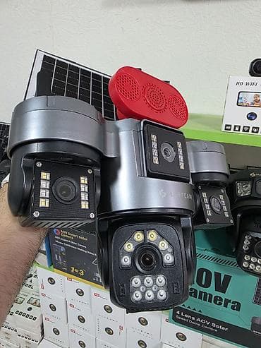 SMARTCAM 4 linzalı AOV Solar təhlükəsizlik sistemi - Günəş panelli — 2