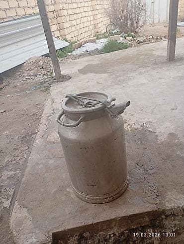 Şitillər: Alüminium süd bidonu - Material: qalın divarlı alüminium 40 litr — 4