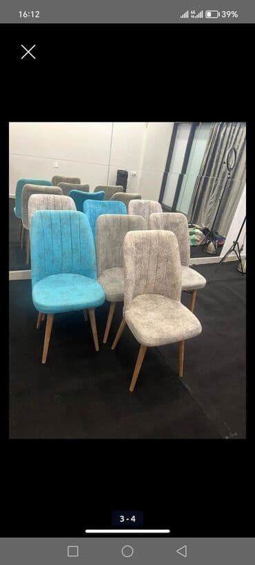 ustol: Mətbəx üçün, Qatlanmayan, rəng - Boz Stul — 1