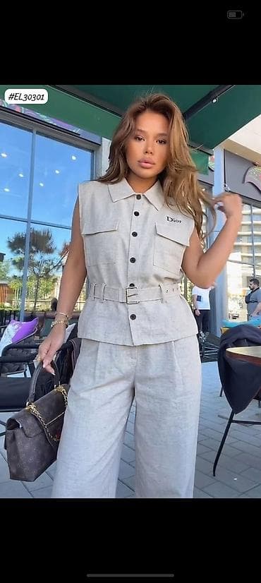 dəst cantalar: Qadınlar üçün dəbli iki hissəli dəst – model EL30301 - Üst — 3