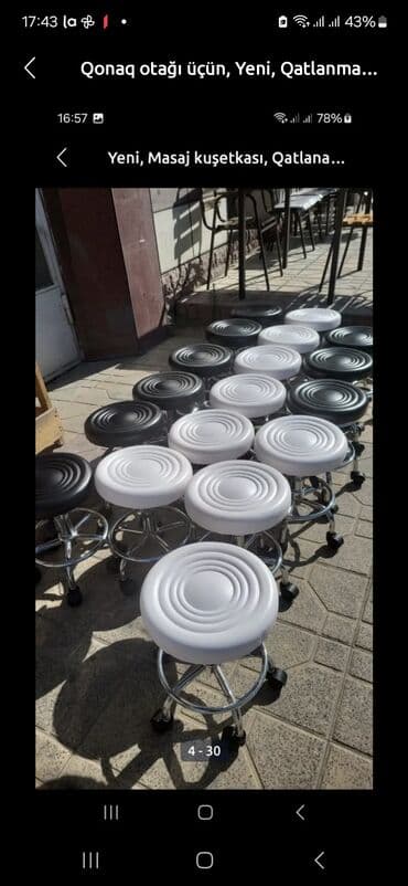 15 yasli oglan sekilleri: Yeni, Masaj kuşetkası, Qatlanmayan, rəng - Ağ — 10