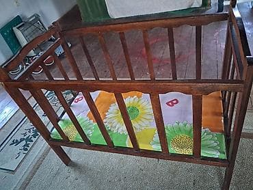 uwaq bewik: Oğlan və qız üçün, Dördbucaq, Beşik, Dəstsiz, Matrassız, Yellənmə mexanizmsiz — 2