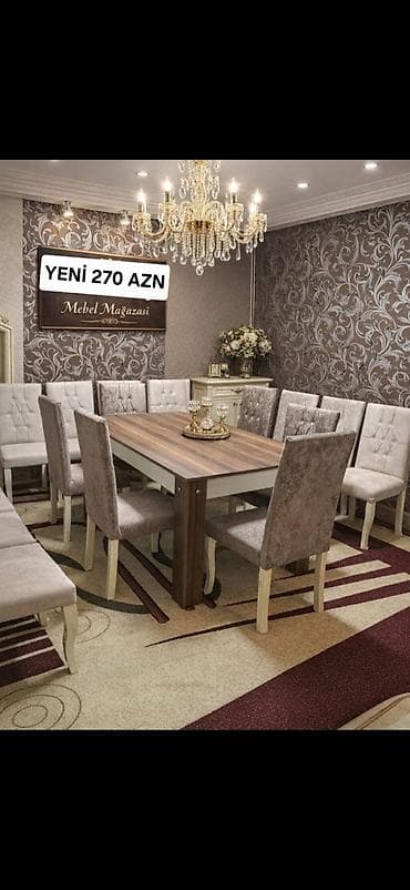 Qonaq otağı üçün, Açılmayan, Dördbucaq masa — 1