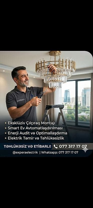 Menzilerde ve navastroykalarda her nov elektrik islerin qorulmesin lalafo.az -da Menzilerde ve navastroykalarda her nov elektrik islerin qorulmesin