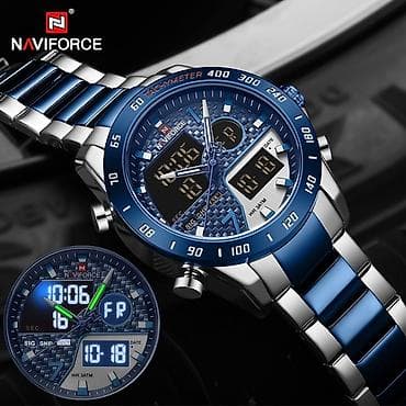 Naviforce Mavi Dial və Metal Kəmərli Multifunksiyalı Kişi Saatı*