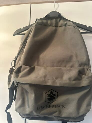 Maskalar, eynəklər: Lumberjack brendli çanta (sırt çantası) - Rəng: boz - Material — 1