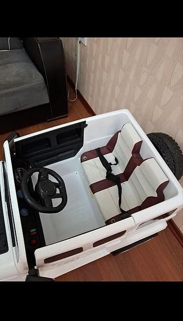 ucuz masinlar: Uşaq üçün elektrikli miniatür SUV maşın - Korpus: ağ rəngli, ofroud — 3