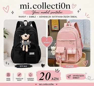 Mi.collecti0n – yeni model çantalar Gündəlik istifadə üçün ideal lalafo.az -da Mi.collecti0n – yeni model çantalar Gündəlik istifadə üçün ideal