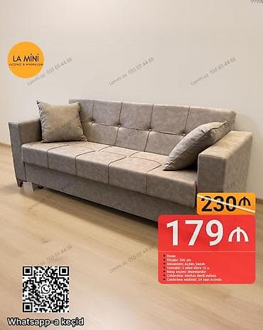 mini divan: Divan, Açılan, Bazalı, Şəhərdaxili pulsuz çatdırılma — 1