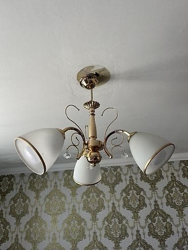 xalca şəkilləri: Çılçıraq, 3 lampa, Metal — 2