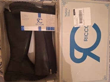 детские зимние сапоги: Ботфорты, Размер: 37, цвет - Черный, Новый — 1