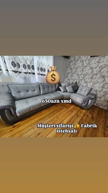Masa və oturacaq dəstləri: Künc divan, Yeni