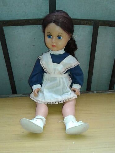 işlenmiş maşınlar: Куклы(SSSR). Комплект "Кукла - школьница с кроватью и стульями" — 4