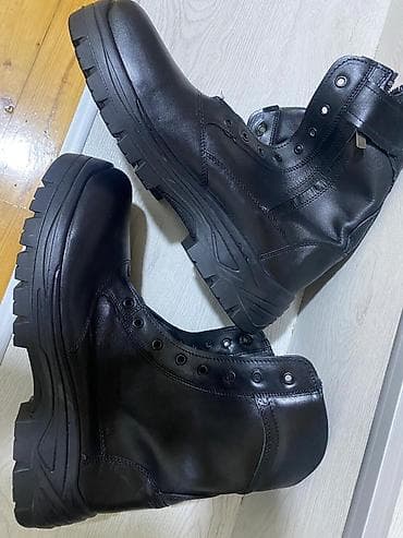 yarı botinkalar: Məhsul: Qara iş/ordu tərzli kişi botları Xüsusiyyətlər: - Material — 1