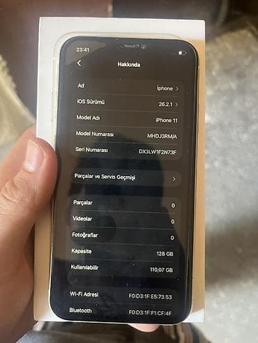 ağ qulaq: IPhone 11, 128 GB, Ağ, Face ID — 3