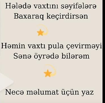 Автоуслуги: Onlayn gəlir öyrənmə və evdən işləmə təlimi - Sosial şəbəkələrdə sərf — 1