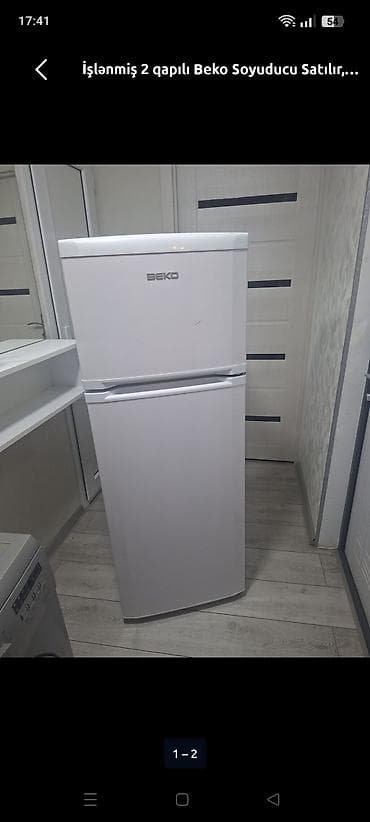 İşlənmiş 2 qapılı Beko Soyuducu Satılır, rəng - Ağ