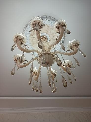 qara rengli sekiller: Çılçıraq, 10 və daha çox lampa, Şüşə — 5