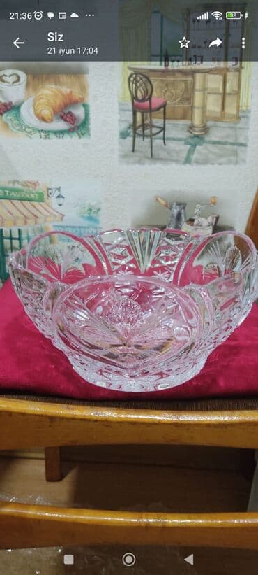 семена чиа баку: Xrustal meyvəqabı cütü 130m
tək - təkdə satılır
ünvan Sumqayıt — 1