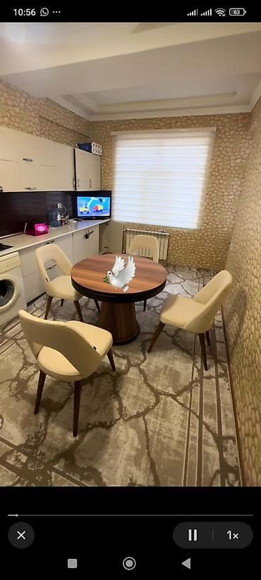 dekor agaclari: Mətbəx üçün, Yeni, Açılmayan, Yumru masa, 4 stul — 1