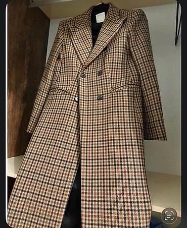 Sandro Checked Coat 
Double breasted 
Wool
Size Xs/S/Fr38 — 1