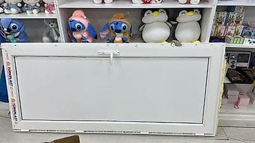 Tavan: PVC şaquli açılan pəncərə (TürkPlast profilli) - Rəng: ağ Ölçüləri — 1