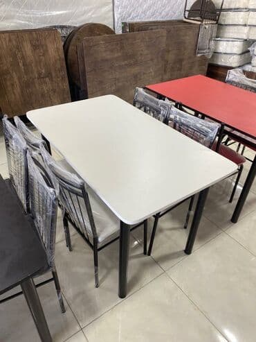 mətbəx stol: Mətbəx üçün, Yeni, Açılmayan, Dördbucaq masa, 4 stul — 2