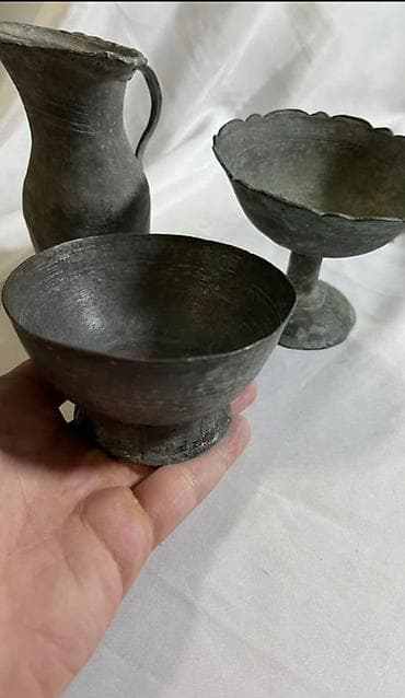 kisi hediyye: Sovet dövrü metal stəkanaltı (podstakannik) - Material: güman ki — 10